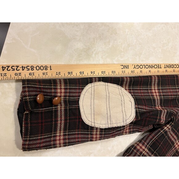 Vintage Y2K Rampage Plaid Blazer Jacket Bolero Crop Dark Academia Preppy L 90s - Picture 12 of 12